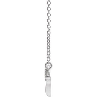 Platinum Claddagh 18" Necklace