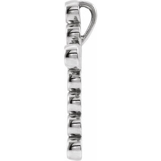 Sterling Silver 1/4 CTW Natural Diamond Cross Pendant