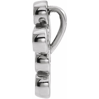 Sterling Silver 1/6 CTW Natural Diamond Cross Pendant