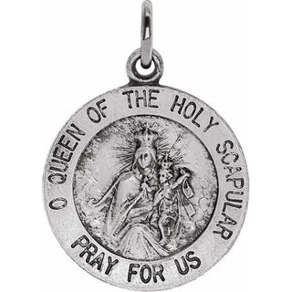 Sterling Silver 15 mm Scapular Medal  