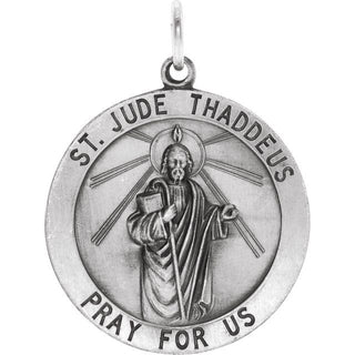 Sterling Silver 25 mm Saint Jude Thaddeus Medal  