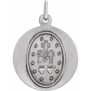 Sterling Silver 15 mm Miraculous Medal  