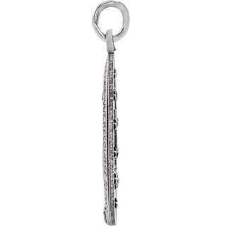 Sterling Silver 19x14 mm Oval Miraculous Medal 