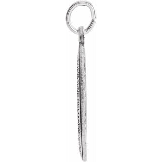 Sterling Silver 23x16 mm Oval Miraculous Medal 