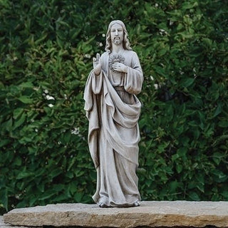 17.75-Inch Sacred Heart Of Jesus Garden Statue