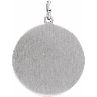 Sterling Silver St. Florian Medal Pendant