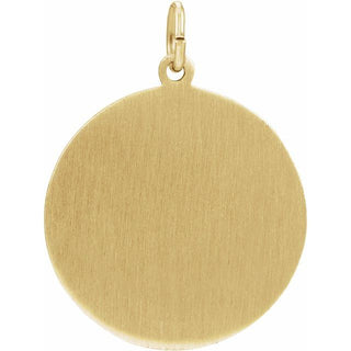 14K Yellow St. Florian Medal Pendant