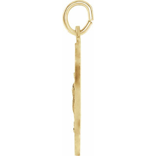 14K Yellow Our Lady of Guadalupe Medal Pendant