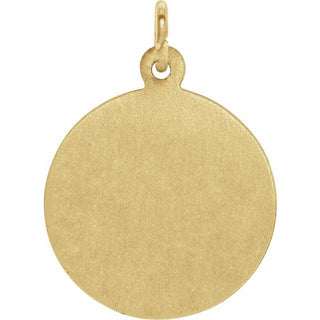 14K Yellow 15 mm Round Holy Communion Medal