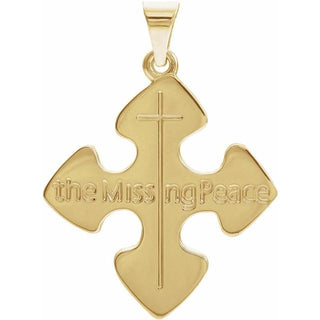 14K Yellow The Missing Peace Pendant