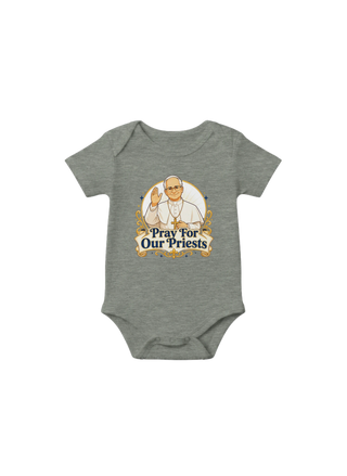 'Pray for Our Priests' Baby Onesie - view 2