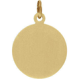 14K Yellow St. Florian Medal Pendant