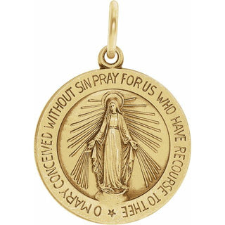 18K Yellow 22 mm Miraculous Medal