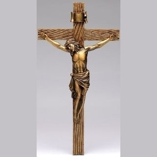 20" Antique Gold Crucifix
