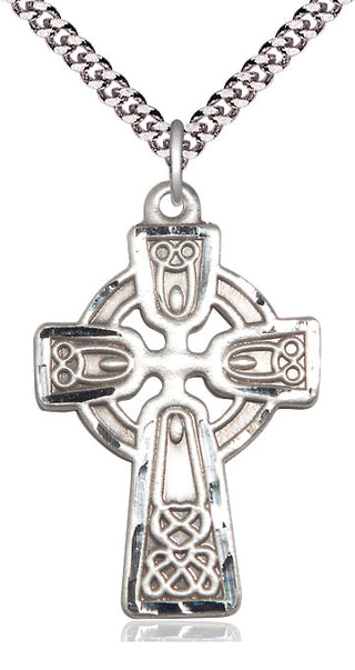 Pewter Celtic Cross Medal Catholic Jewelry