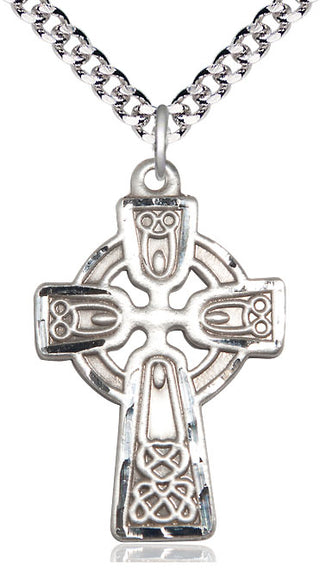 Pewter Celtic Cross Medal Catholic Jewelry