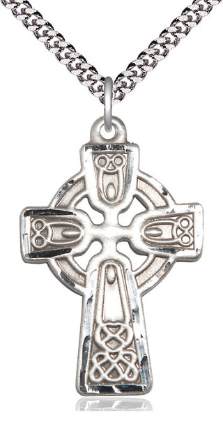 Pewter Celtic Cross Medal Catholic Jewelry