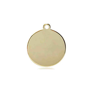 14kt Gold Plain Disc Medal