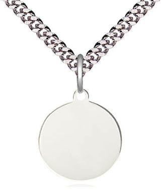 Pewter Plain Disc Medal Religious and Catholic Jewelry