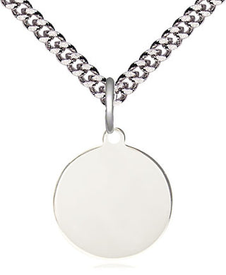 Pewter Plain Disc Medal Religious and Catholic Jewelry