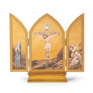 10-Inch Crucifixion Triptych Rennaissance Collection