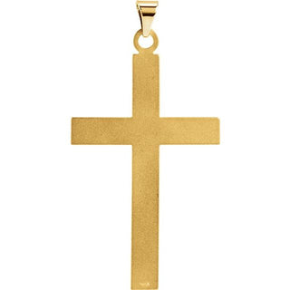 14K Yellow Cross Pendant