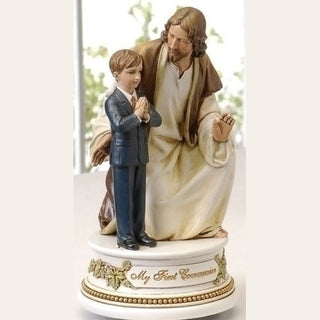 7.25" Musical Boy With Jesus