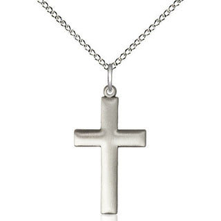 Sterling Silver Cross Medal Religious Jewelry Engraved Catholic Saint Jewelry