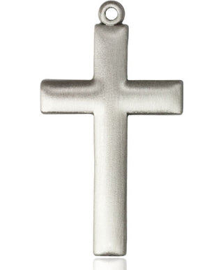 Sterling Silver Cross Medal Engraved Catholic Saint Jewelry