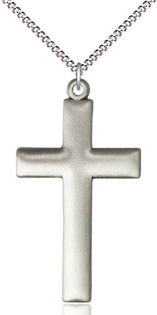 Sterling Silver Cross Medal Religious Jewelry Engraved Catholic Saint Jewelry