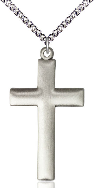 Sterling Silver Cross Medal Religious Jewelry Engraved Catholic Saint Jewelry