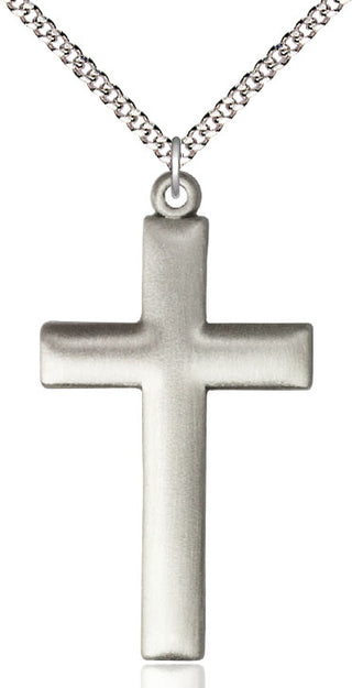 Sterling Silver Cross Medal Religious Jewelry Engraved Catholic Saint Jewelry