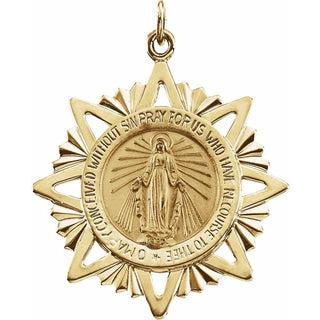 14K Yellow 29 mm Miraculous Medal