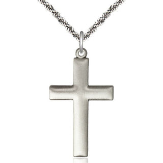 Sterling Silver Cross Medal Religious Jewelry Engraved Catholic Saint Jewelry