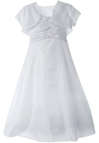 2-Piece A-Line Taffeta Dress First Communion Dress - SALE - Size 7