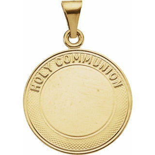 14K Yellow 18 mm Holy Communion Medal