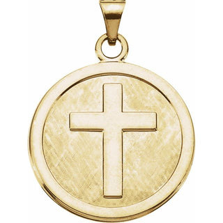 14K Yellow 23 mm Cross Pendant