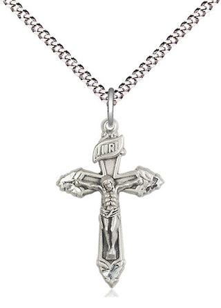 Pewter Crucifix Medal Religious and Catholic Jewelry
