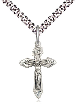 Pewter Crucifix Medal Religious and Catholic Jewelry