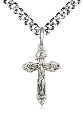 Pewter Crucifix Medal Religious and Catholic Jewelry