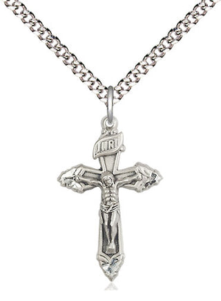 Pewter Crucifix Medal Religious and Catholic Jewelry