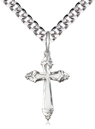 Pewter Cross Medal Religious and Catholic Jewelry Engraved Catholic Saint Jewelry