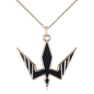 14kt Gold Holy Spirit Medal
