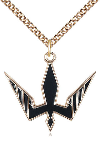 14kt Gold Holy Spirit Medal