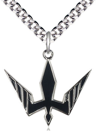Pewter Holy Spirit Medal Catholic Jewelry