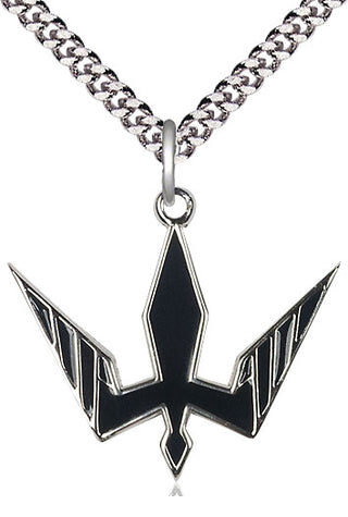 Sterling Silver Holy Spirit Medal Catholic Jewelry