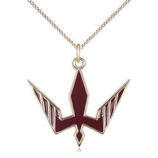 14kt Gold Filled Holy Spirit Medal Catholic Jewelry