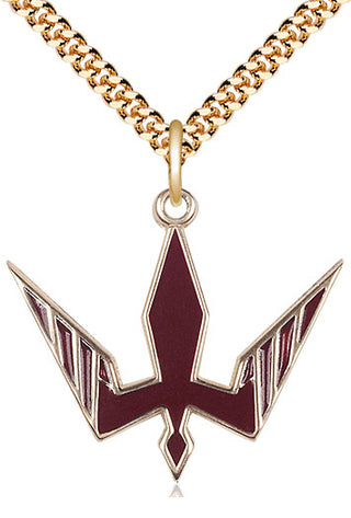 14kt Gold Filled Holy Spirit Medal Catholic Jewelry