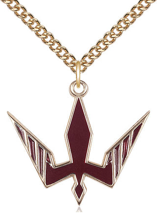 14kt Gold Filled Holy Spirit Medal Catholic Jewelry