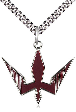 Pewter Holy Spirit Medal Catholic Jewelry